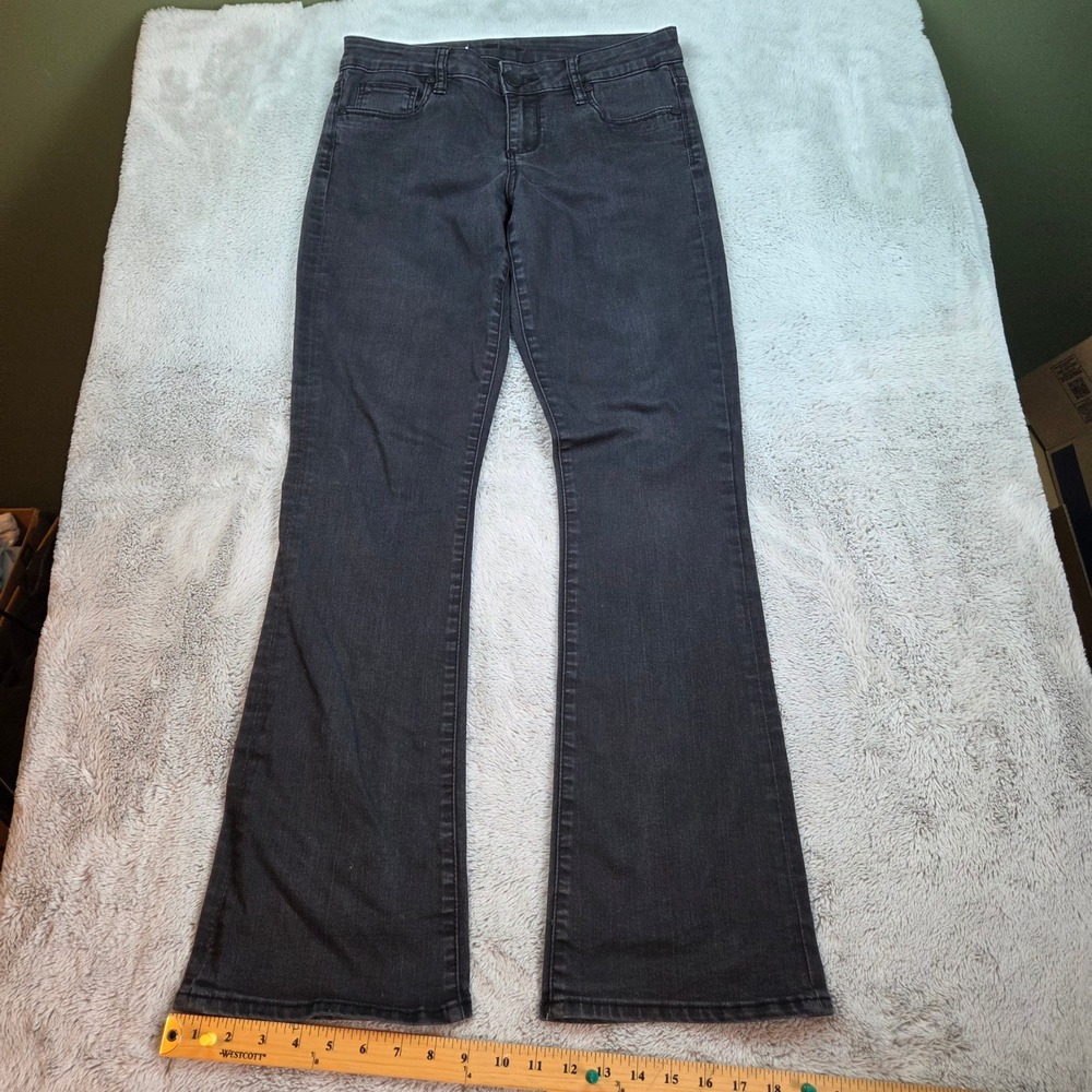 KUT from the Kloth Karen Baby Bootcut Jeans Womens Sz 4 Stretch Denim Black Pant